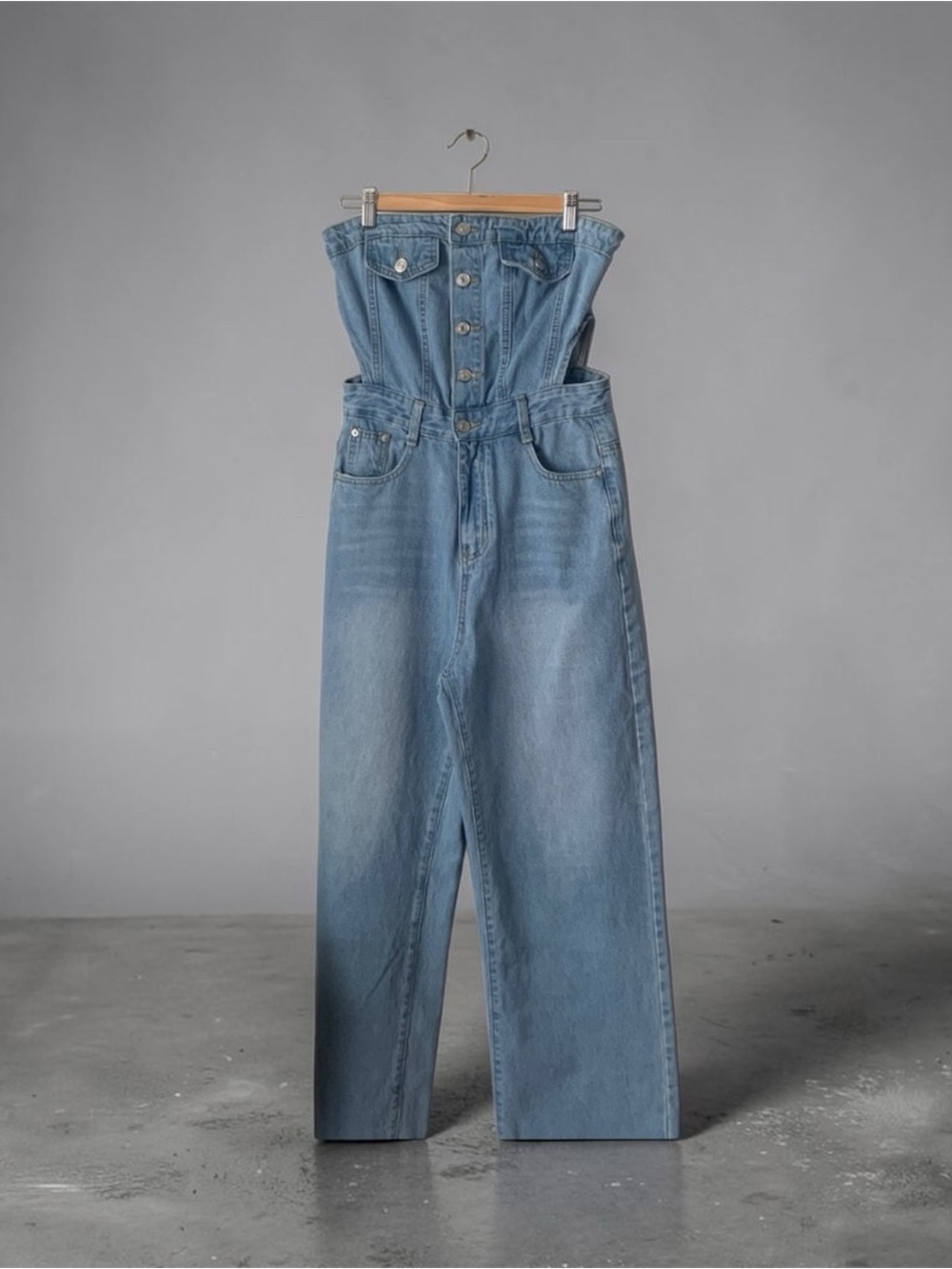 SexyDenim Women's no straps Jumpsuit
